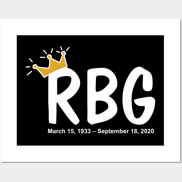 Ruth Bader Ginsburg  Notorious RBG Gift Wall Art by FisherSmalljLyEv